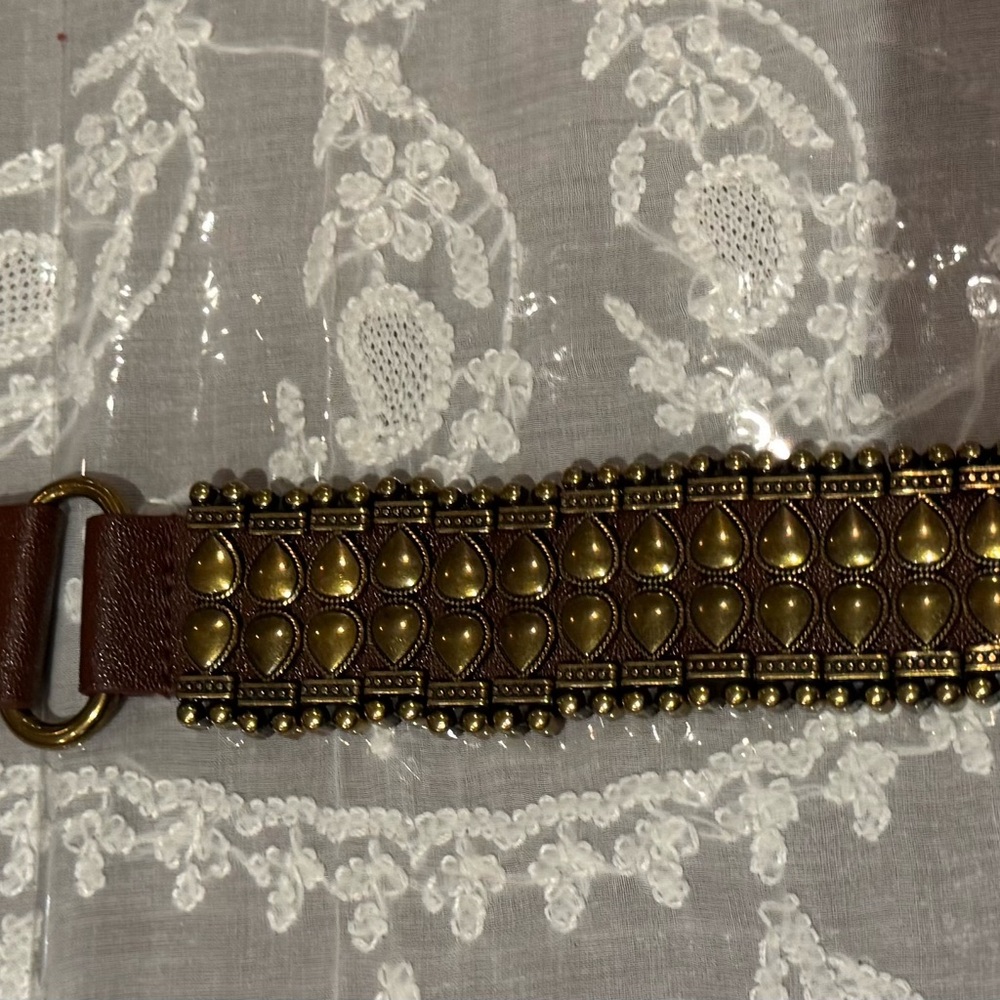 ❤️ Stunning Antique look Brown and Gold Women's Belt